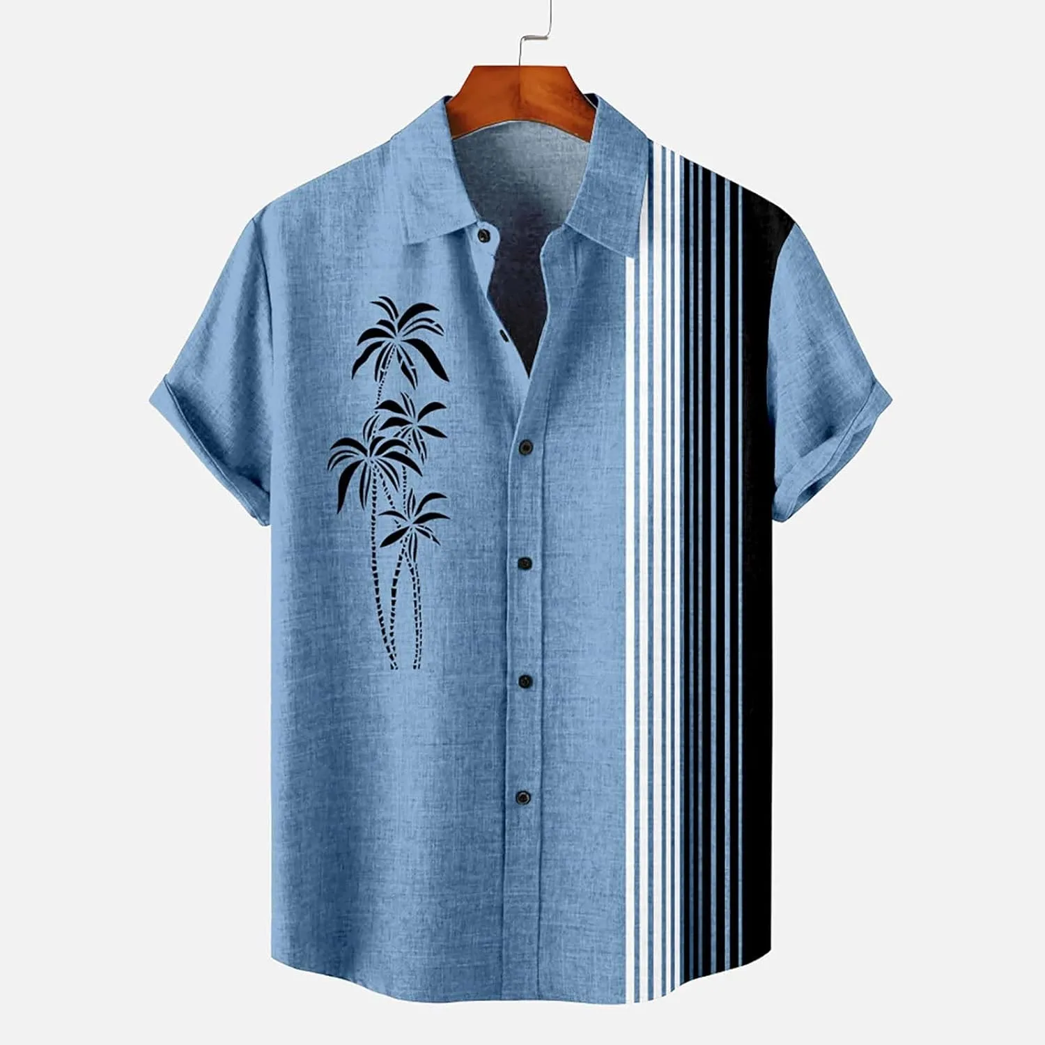 Hawaiian Shirt for Men Button Down Beach Tropical Shirts Bohemian Summer Shirts Aloha Hawaiian Shirts for Men Funky