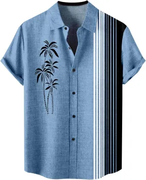 Hawaiian Shirt for Men Button Down Beach Tropical Shirts Bohemian Summer Shirts Aloha Hawaiian Shirts for Men Funky