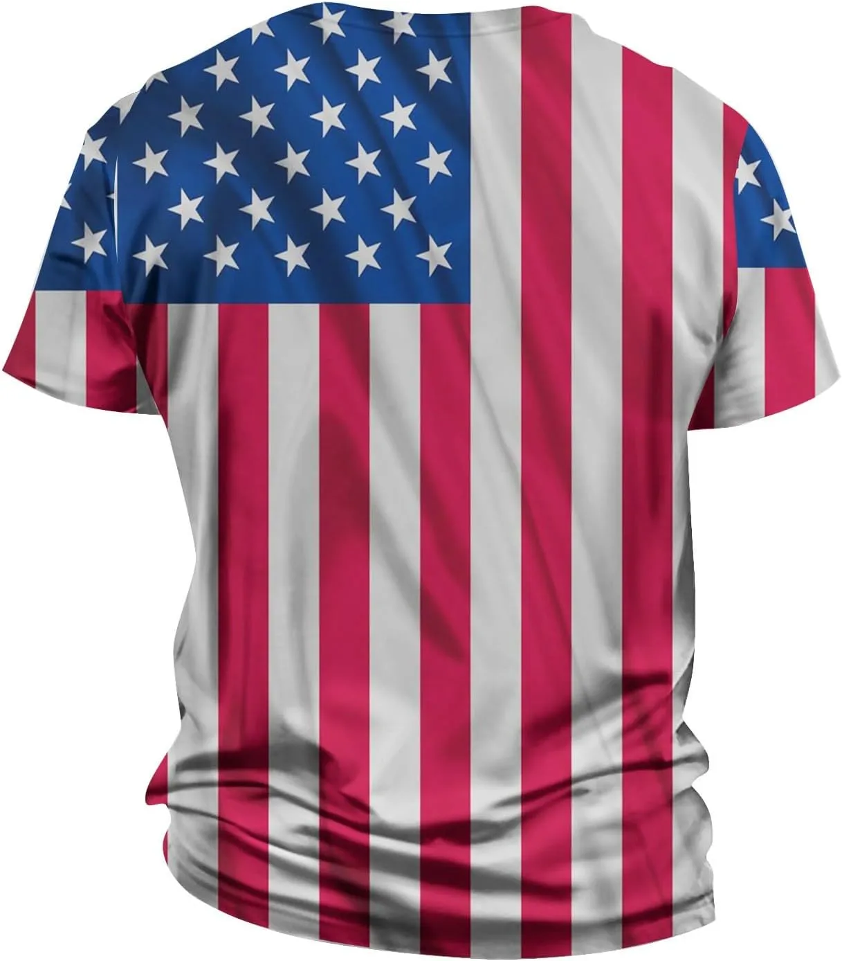 Henley Shirts 4th of July Shirts Short Sleeve Star Striped Summer Shirts Graphic Tees