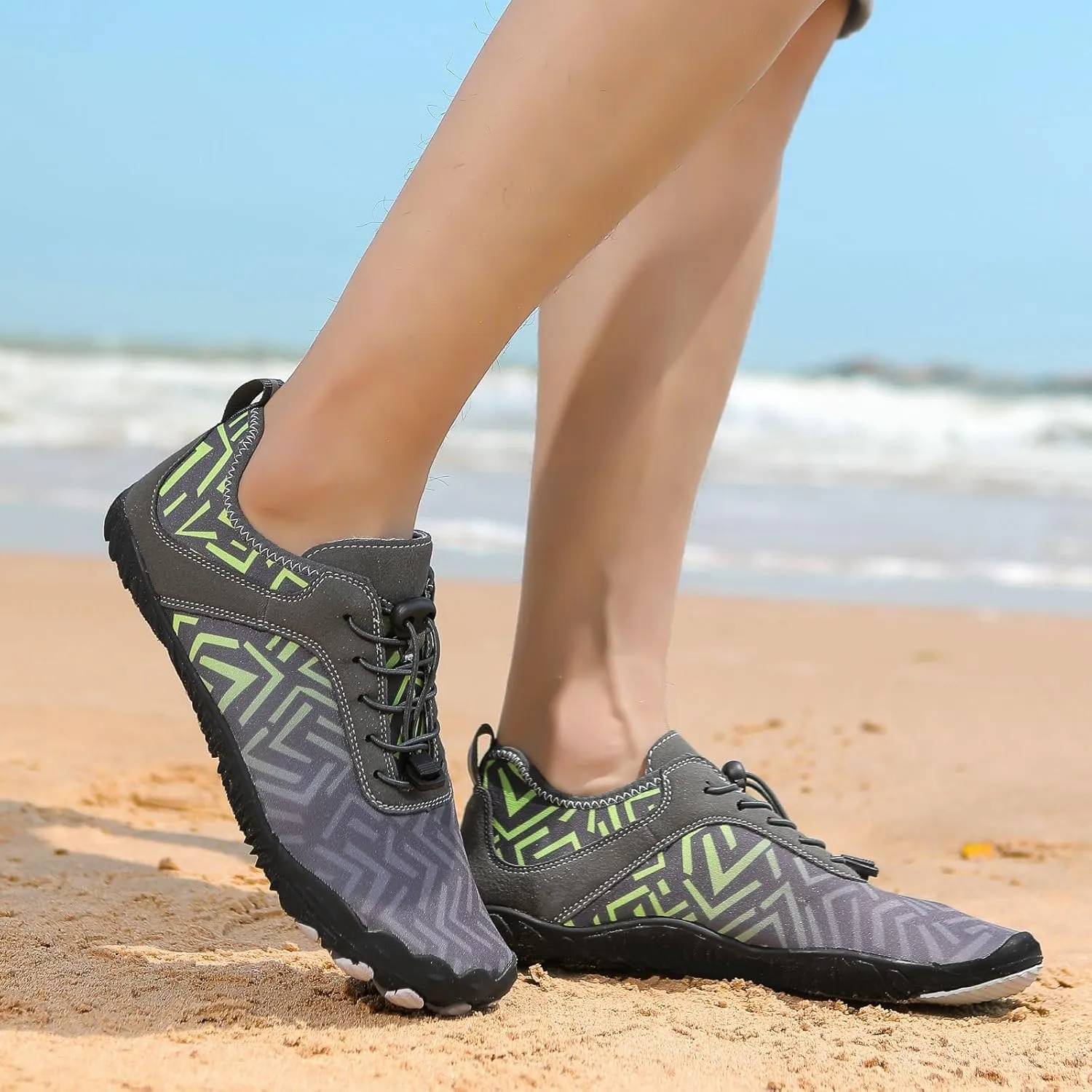 Hike Barefoot Shoes for Men Pro Footwear Barefoot Shoes Mens Comfortable Wide Toe Box Waterproof Trail Running Shoes Healthy & Non-Slip Barefoot Shoes