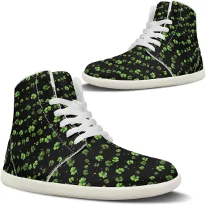 Howilath St. Patrick's Day Barefoot High Top Shoes Men Anti-Skid Sneaker, Wide Toe Box Running Shoes