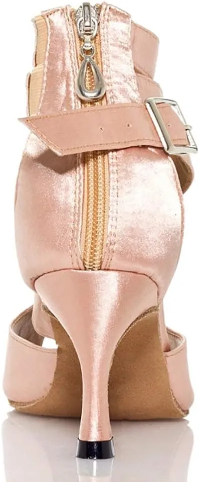 HROYL New Ballroom Dance Shoes Women Latin Dance Sandles Women Tango Salsa Performance Weding Dance Shoes,Model YCL014/025