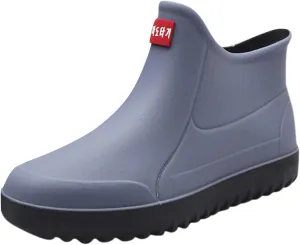 IWIHMIV Ankle Rain Boots for Women Rain Boots for Women Lightweight Waterproof Rubber Boots Women's Comfort Non-Slip Outdoor Rain Boots