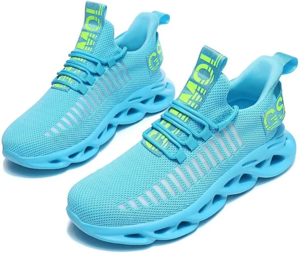 Jakcuz Women's Lace Up Walking Shoes Breathable Ultra Lightweight Sport Casual Ladies Girls Fashion Platform Sneakers