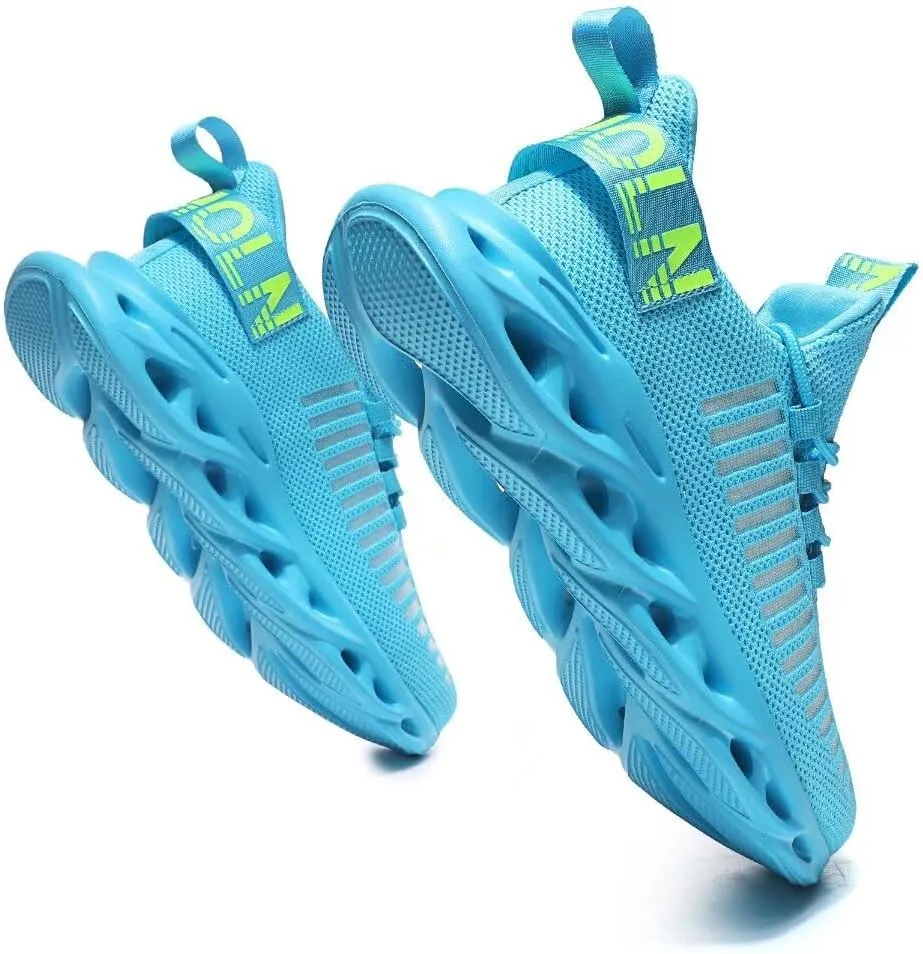 Jakcuz Women's Lace Up Walking Shoes Breathable Ultra Lightweight Sport Casual Ladies Girls Fashion Platform Sneakers