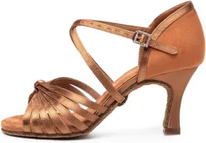 JUODVMP Ballroom Latin Shoes Women Salsa Tango Practice Dance Shoes Model KCBD