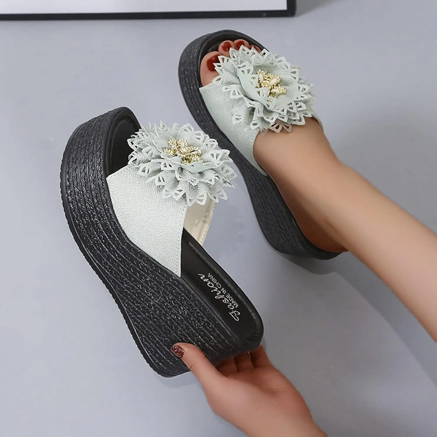 Knot Fashion Beach Wedges Sandals Shoes Toe Womens Open Slippers Women's Wedges Wedge Clear Sandals