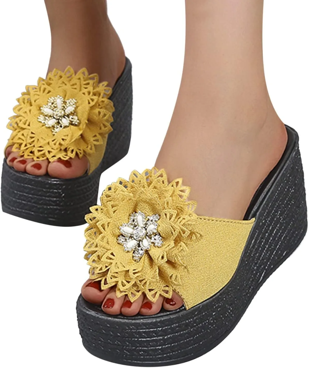 Knot Fashion Beach Wedges Sandals Shoes Toe Womens Open Slippers Women's Wedges Wedge Clear Sandals
