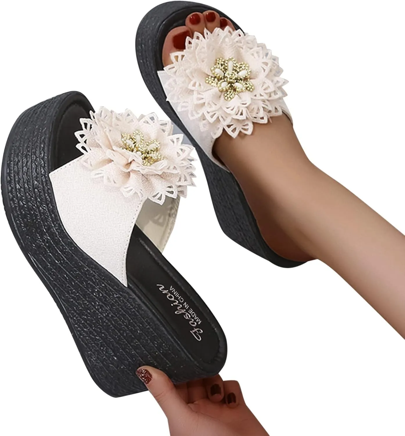 Knot Fashion Beach Wedges Sandals Shoes Toe Womens Open Slippers Women's Wedges Wedge Clear Sandals
