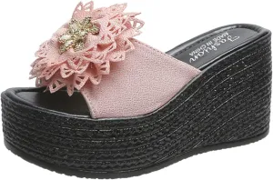 Knot Fashion Beach Wedges Sandals Shoes Toe Womens Open Slippers Women's Wedges Wedge Clear Sandals
