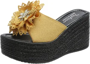 Knot Fashion Beach Wedges Sandals Shoes Toe Womens Open Slippers Women's Wedges Wedge Clear Sandals