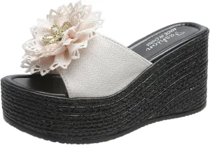 Knot Fashion Beach Wedges Sandals Shoes Toe Womens Open Slippers Women's Wedges Wedge Clear Sandals