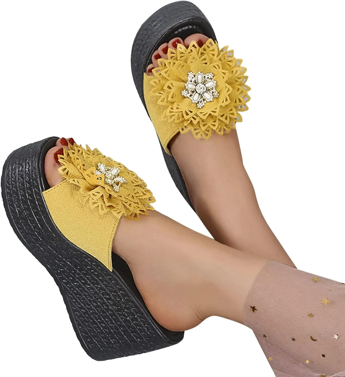 Knot Fashion Beach Wedges Sandals Shoes Toe Womens Open Slippers Women's Wedges Wedge Clear Sandals