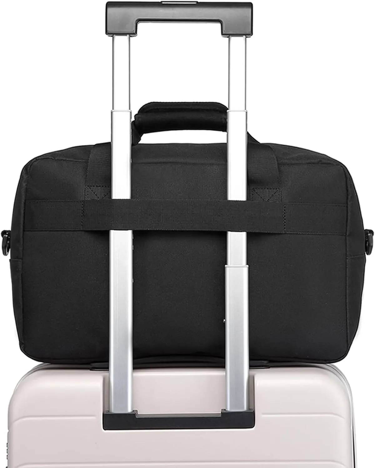 Kono Holdall Cabin Luggage Under Seat Ryanair Flight Carry-on Bag Unisex Sports Travel Duffels Bag, Black, M