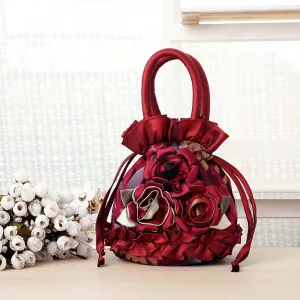 Lace bucket bag, mobile phone bag, women's handbag, coin purse, key case