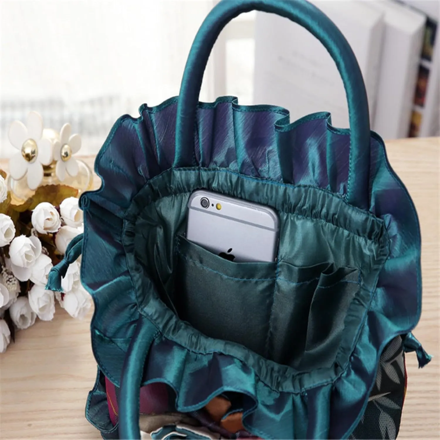 Lace bucket bag, mobile phone bag, women's handbag, coin purse, key case
