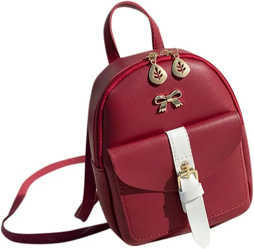 Ladies Multipurpose Design Handbag Retro Large Capacity Solid Soft Fashion Backpacks Purse Necessities for Women