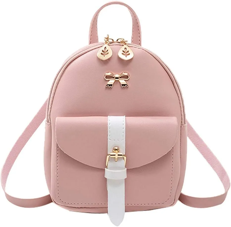 Ladies Multipurpose Design Handbag Retro Large Capacity Solid Soft Fashion Backpacks Purse Necessities for Women