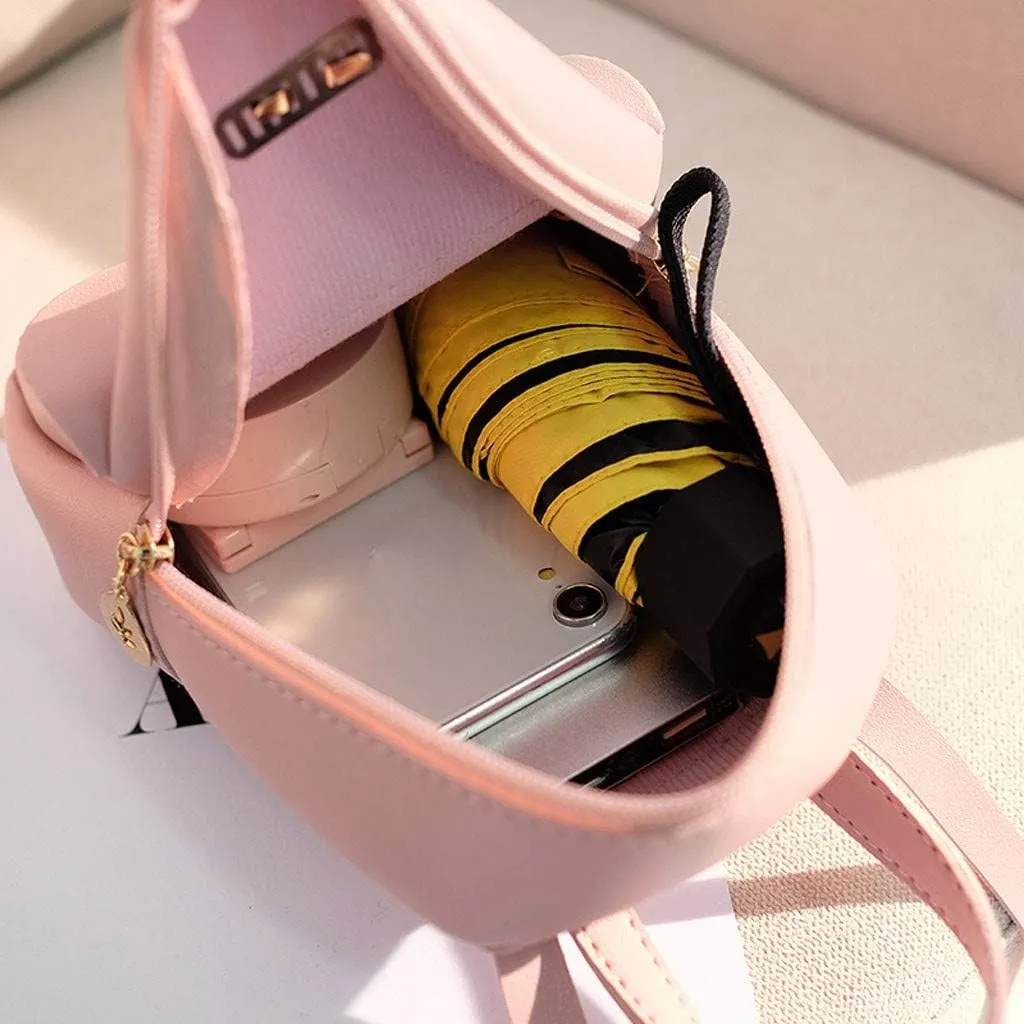 Ladies Multipurpose Design Handbag Retro Large Capacity Solid Soft Fashion Backpacks Purse Necessities for Women