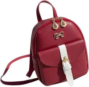 Ladies Multipurpose Design Handbag Retro Large Capacity Solid Soft Fashion Backpacks Purse Necessities for Women