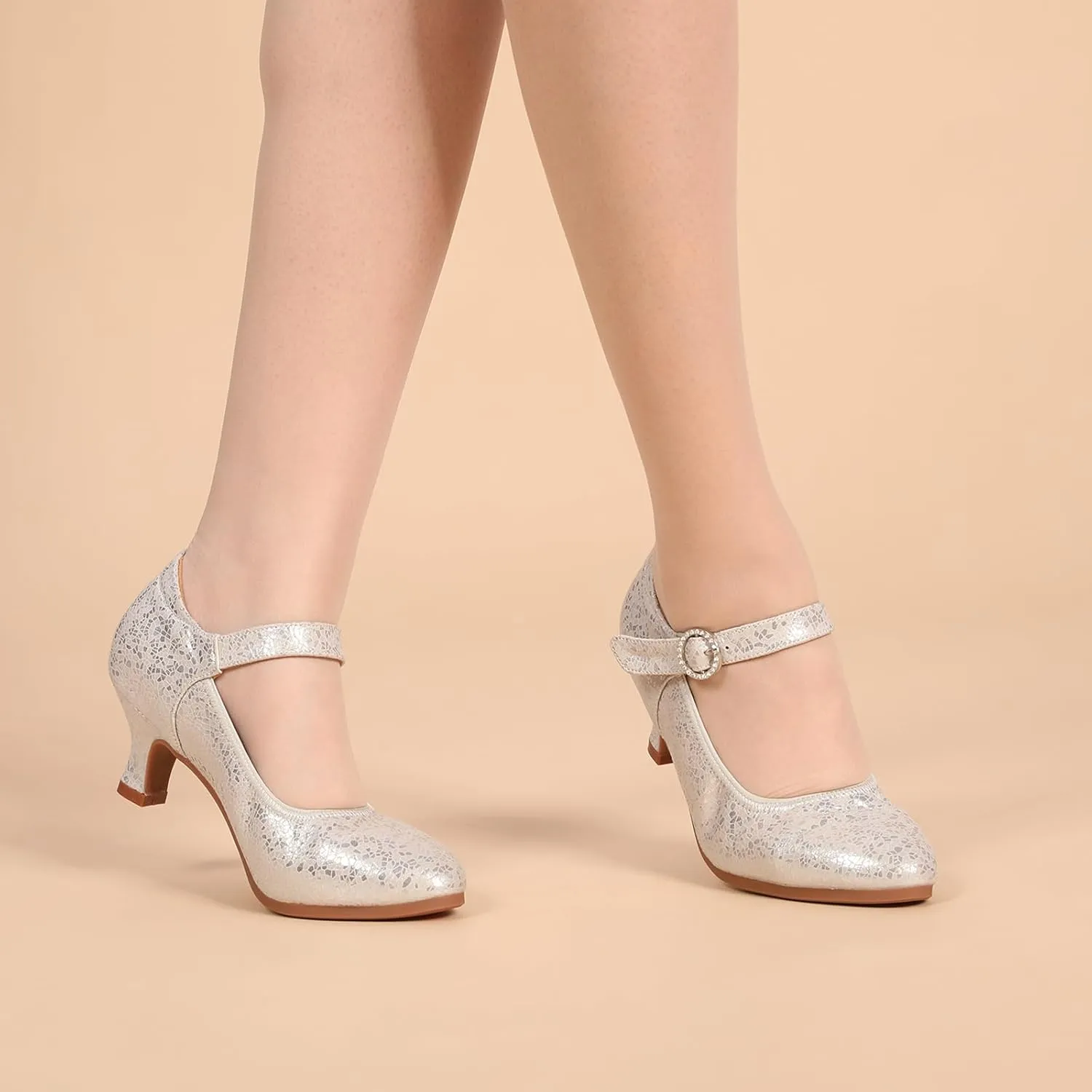 Latin Ballroom Dance Shoes Women Character Dancing Heels,Model JYNMD