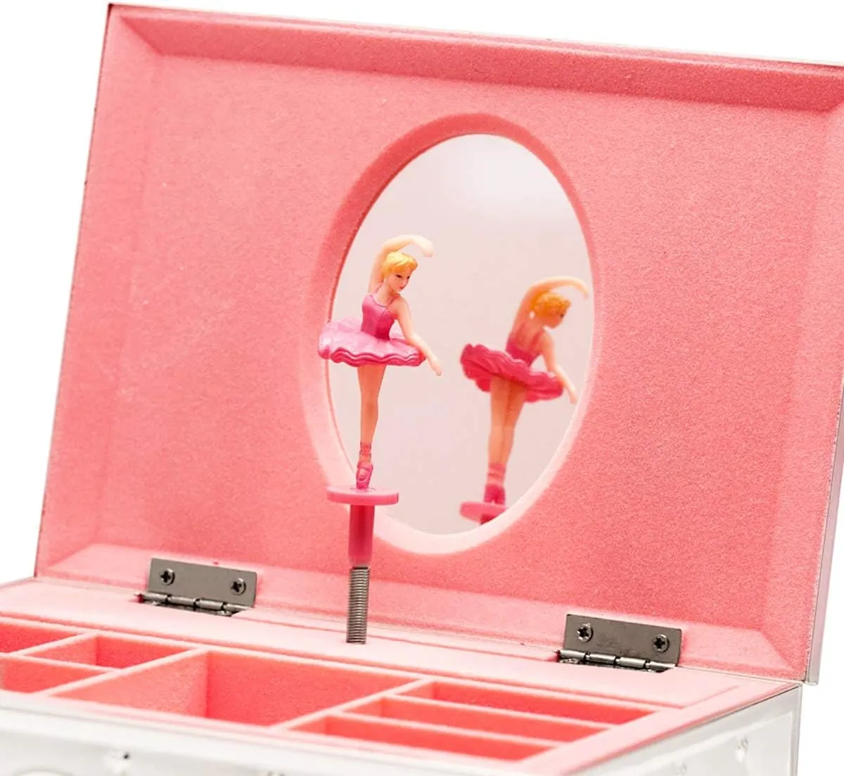 Lenox Personalized Childhood Memories Ballerina Jewelry Box, Custom Engraved Musical Jewelry Organizer, My First Jewelry Box for Kids, Children, Little Girls