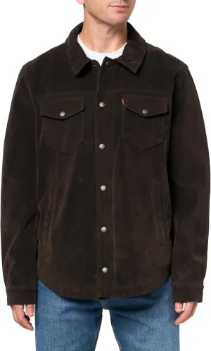 Levi's Men's Faux Leather Shirt Jacket