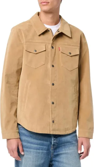 Levi's Men's Faux Leather Shirt Jacket