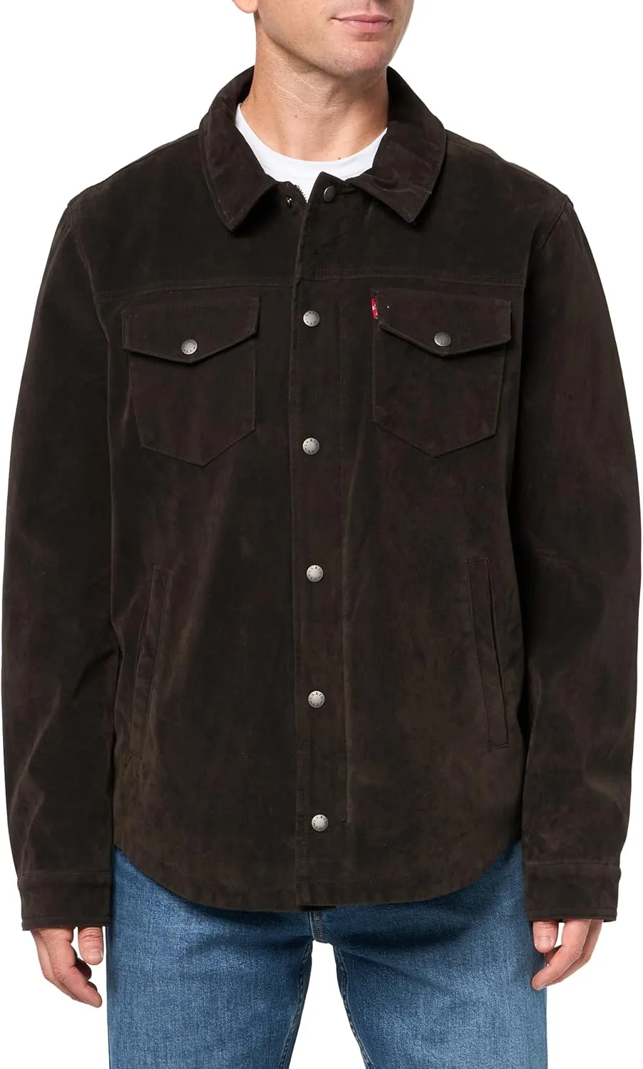 Levi's Men's Faux Leather Shirt Jacket
