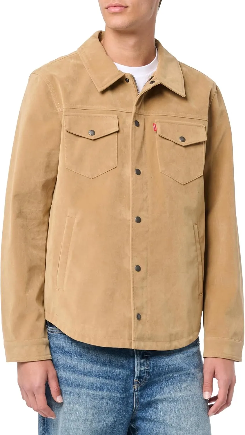 Levi's Men's Faux Leather Shirt Jacket