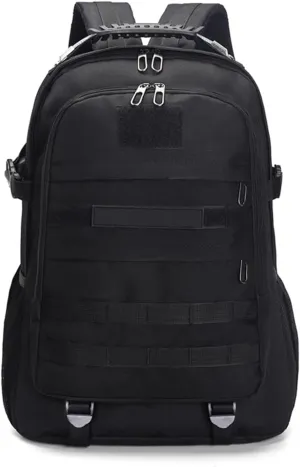 Light tactical backpack, College backpacksUSB charging port Hiking/climbing/camping/outdoor travel backpack (Black)