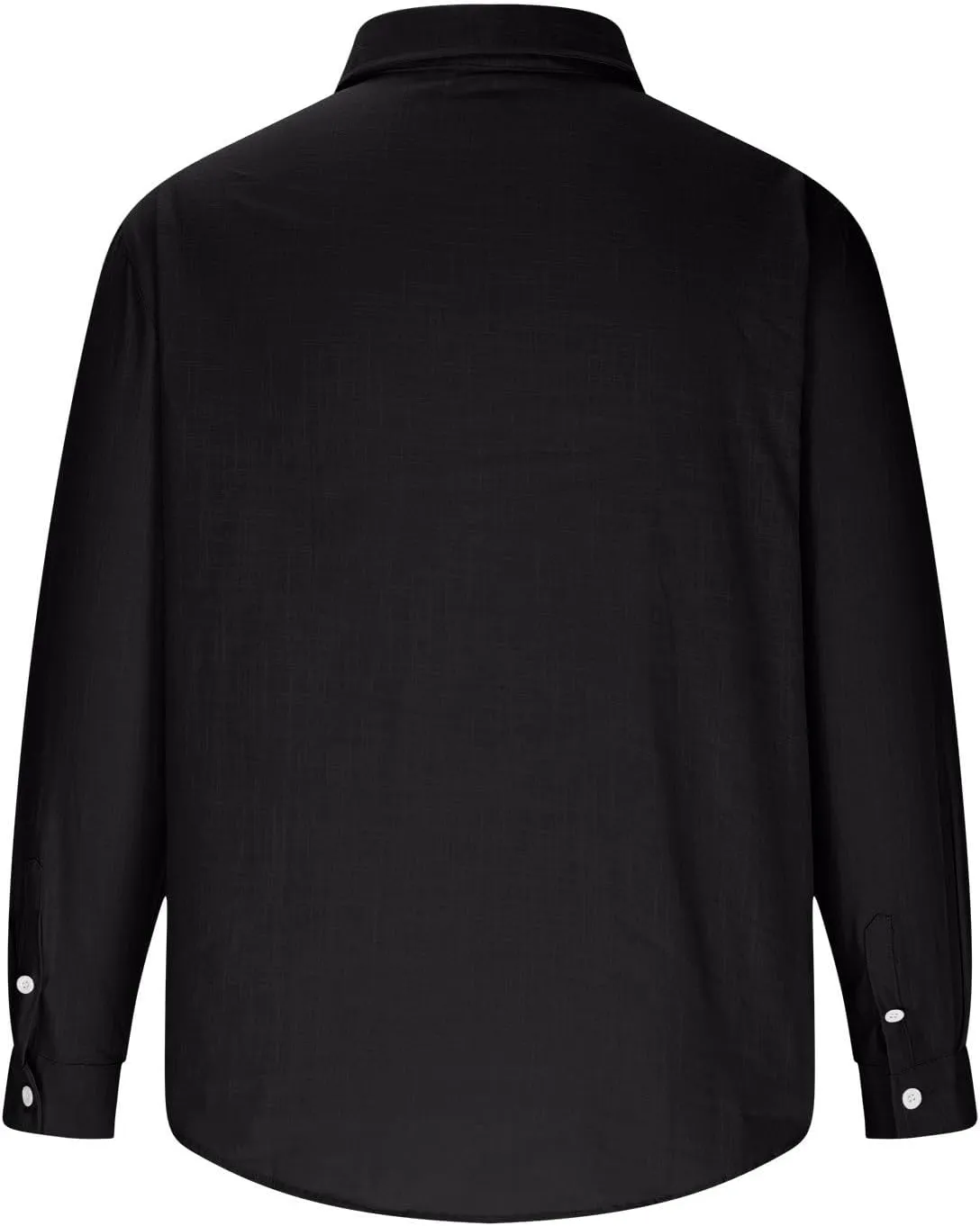 Linen Shirts for Men Casual Button Down Shirt Loose Long Sleeve Collared Tops Casual Vacation Holiday Beach Tshirt