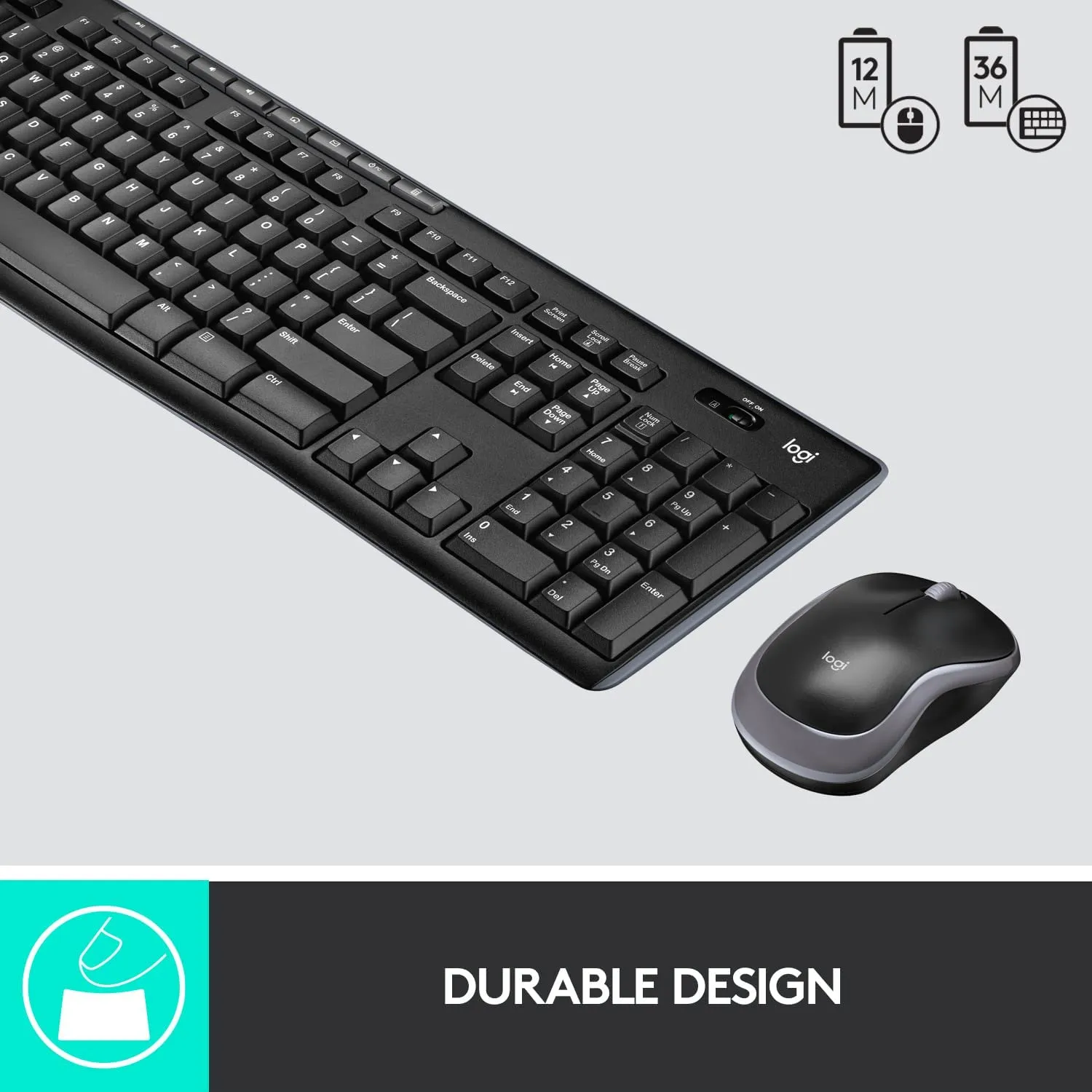 Logitech  M185 Wireless Computer Mouse with USB Receiver