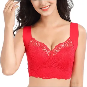 Luciana Secret Lift Ultimate Lift Exsecret Stretch Plus Size Sports Sleep Seamless Lace Cut-Out
