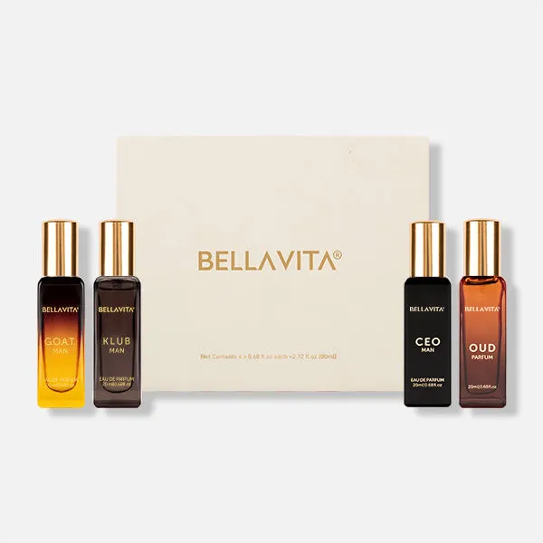 Luxury Perfume Gift Set For Men - 4 x 20mls