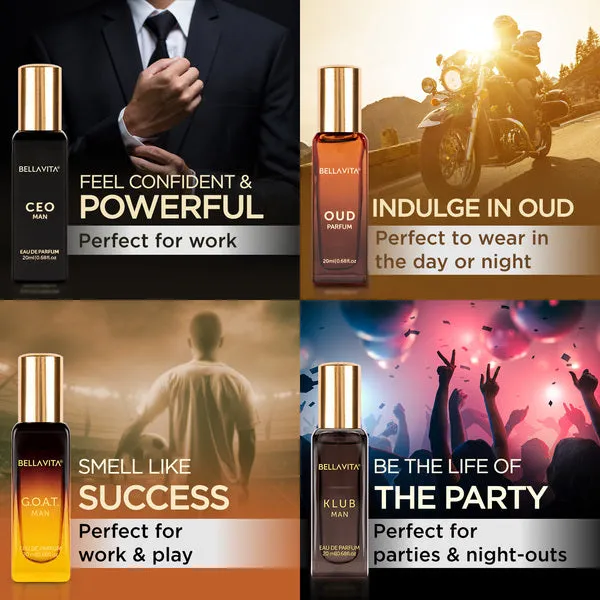 Luxury Perfume Gift Set For Men - 4 x 20mls