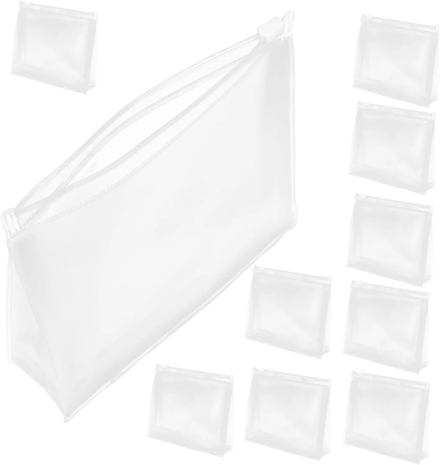 MAGICLULU Toiletry Bags for Travel 10 Pack Compact Storage Bag Makeup Toiletries Organizer for Women