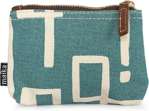 MAIKA Recycled Canvas Small Travel Pouch, Malibu