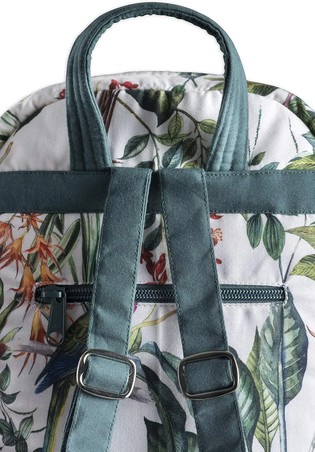 Maison d' Hermine Backpack for Women Men Cotton Shoulder Multipurpose Rucksack with Small Pouch Lightweight Multi Pocket Bag for Travel Work Beach Daypack Perfect for Gift (Wild)