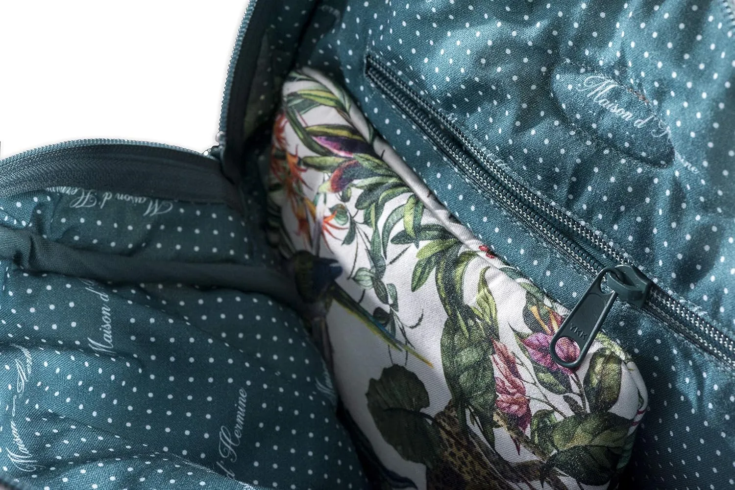 Maison d' Hermine Backpack for Women Men Cotton Shoulder Multipurpose Rucksack with Small Pouch Lightweight Multi Pocket Bag for Travel Work Beach Daypack Perfect for Gift (Wild)