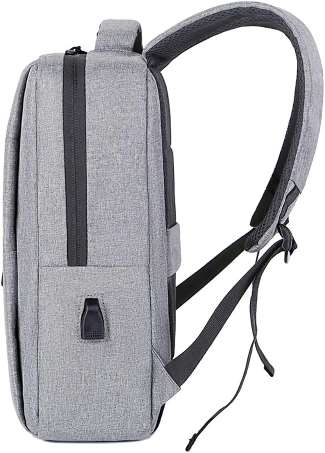 Medium Backpack Purse for Women Convertible Shoulder Bags with Wristlet for Work College Small Backpacks Purses(Grey)