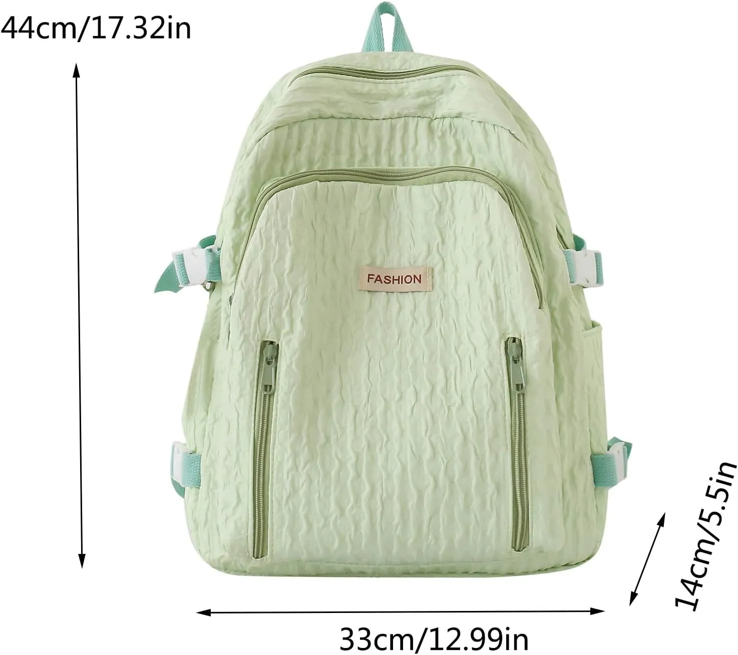 Medium Backpack Purse for Women Waterproof Stylish Daypack Purses Shoulder Bags School Backpack for Teen Girls(White)