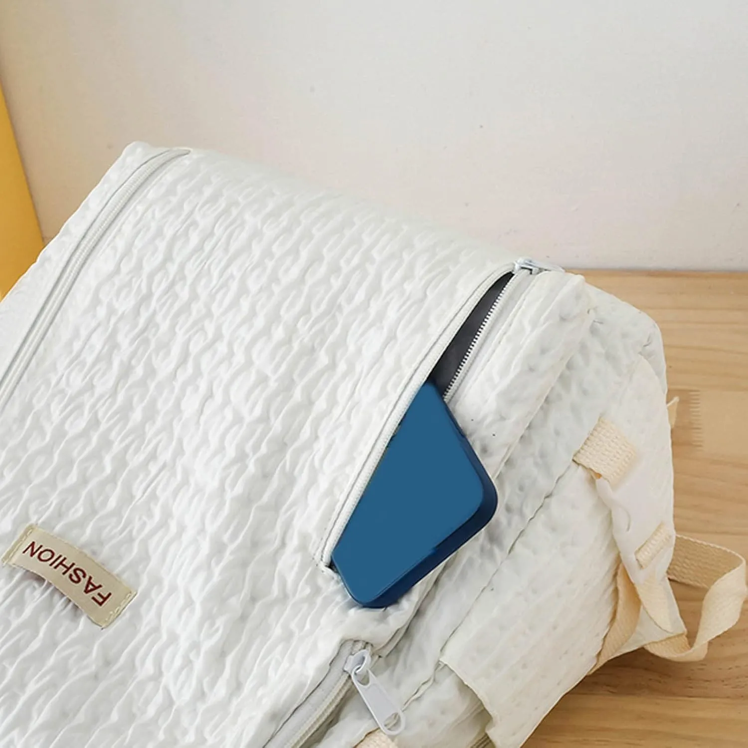 Medium Backpack Purse for Women Waterproof Stylish Daypack Purses Shoulder Bags School Backpack for Teen Girls(White)