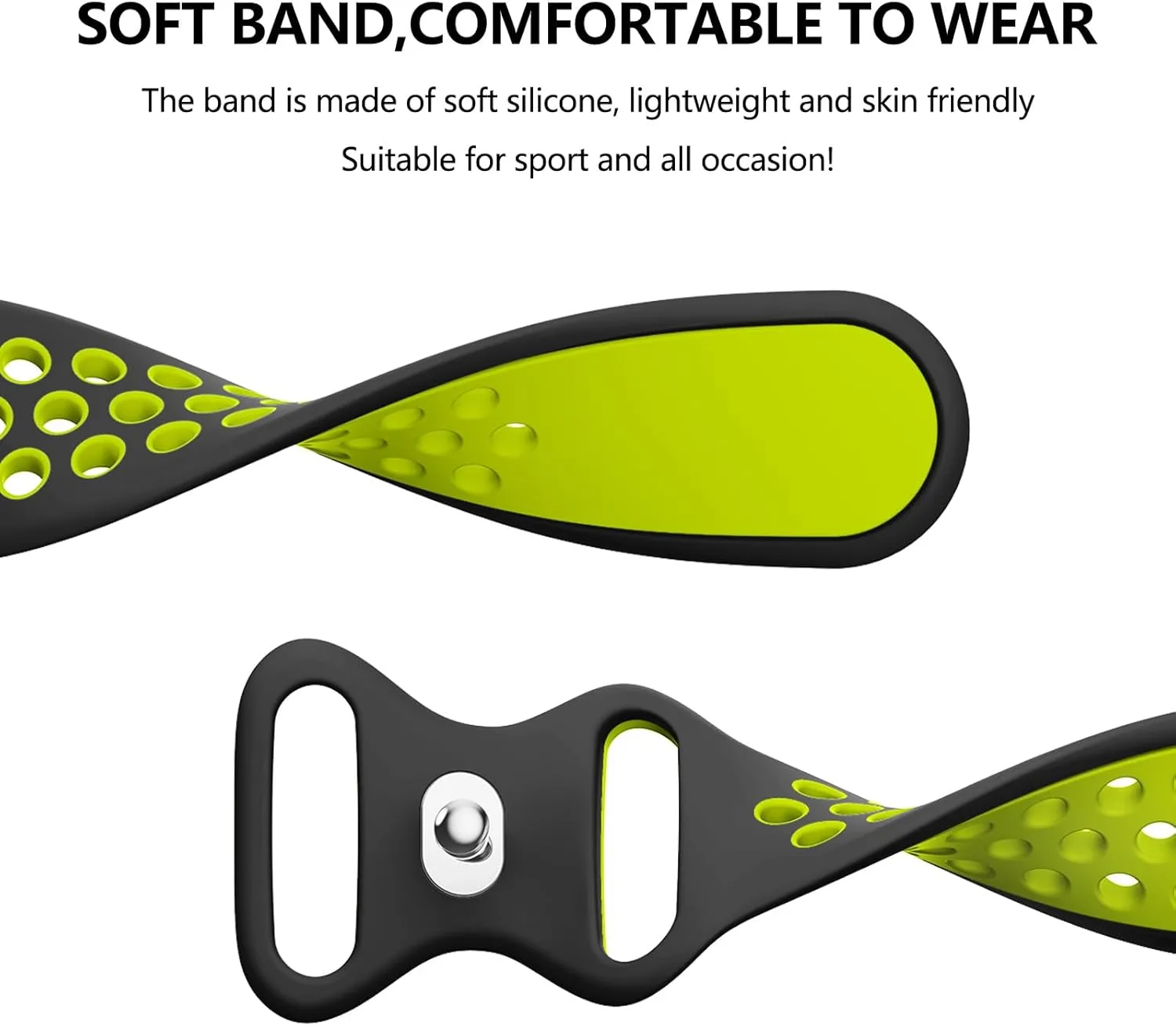 Meliya 2 Pack Silicone Bands for Gizmo Watch 3 Adventure 3 2 1/Gabb Watch 3e 3 2 1/SyncUP Watch,Cosmo JrTrack 4/3/2 SE/2/JrTrack Band, 20mm Soft Sport Breathable Waterproof Skin-friendly Watch Band