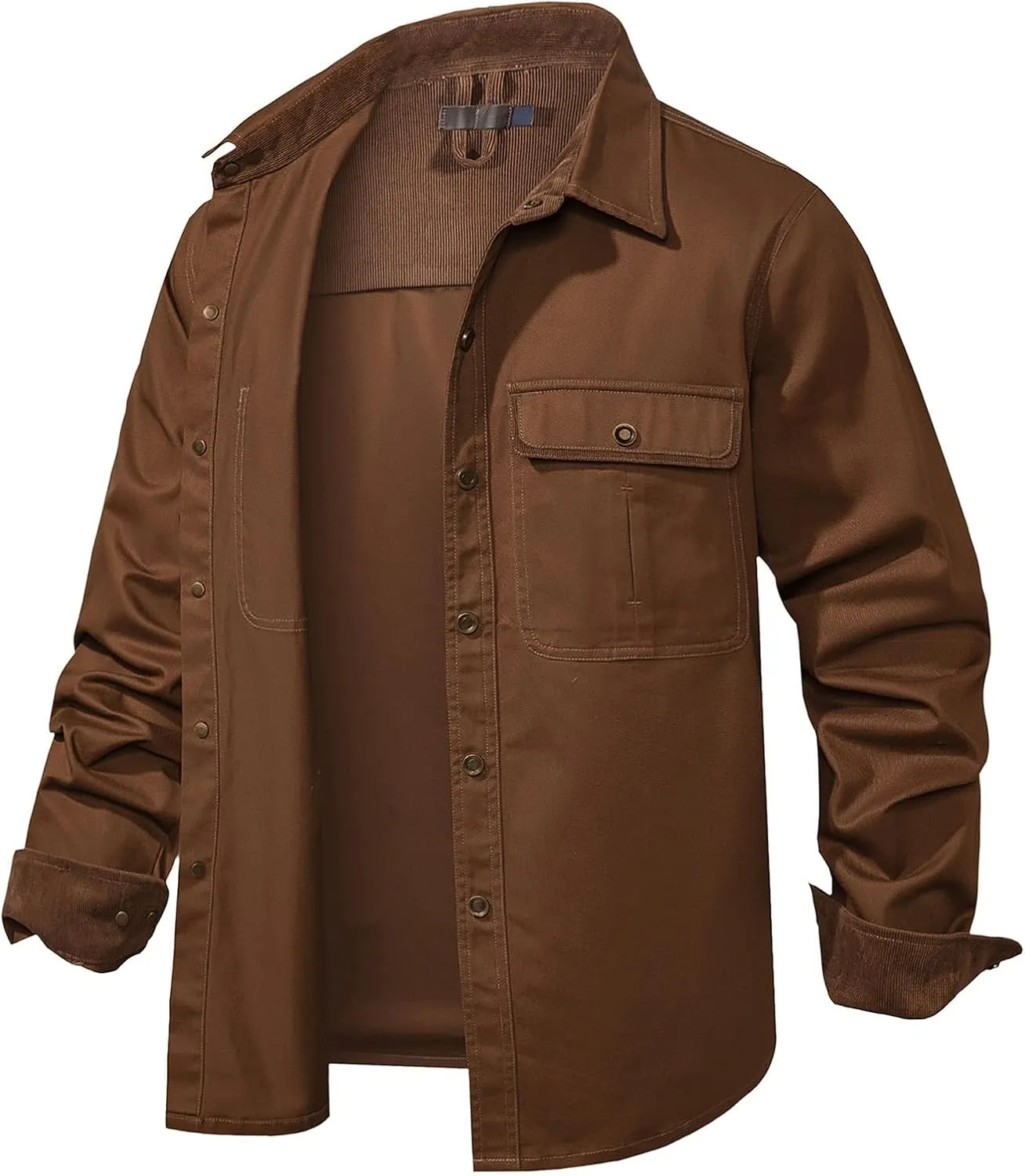 Mens 2023 Dress Shirts Long Sleeve Wrinkle-Resistant Casual Button Down Shirts Solid Formal Dress Shirts Business Top