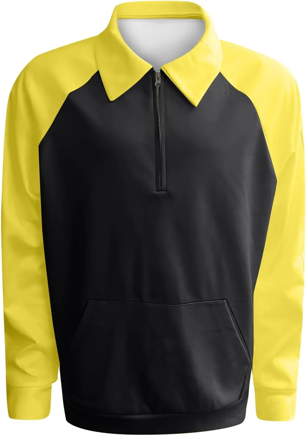 Men's Fashion Hoodies & Sweatshirts Outdoor Vintage V-Neck Button Long Sleeve Sports T Shirt Pullover, S-4XL