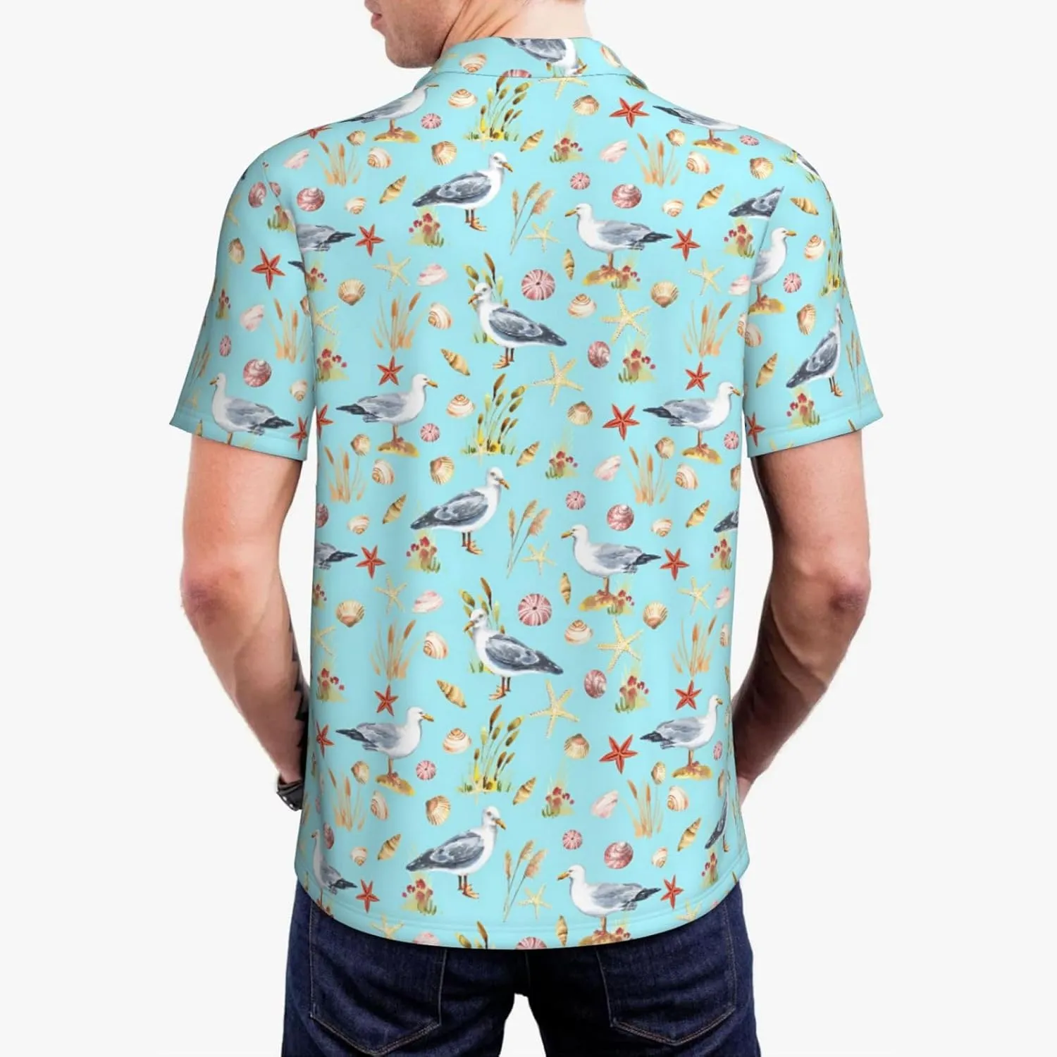 Men's Golf Polo Shirts Funny Golf Shirts for Men Performance Moisture Wicking Quick Dry Athletic Short Sleeve Shirts