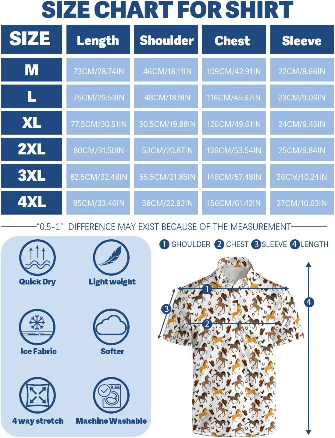 Mens Golf Shirt Funny Polo Shirts Short Sleeve Golf Polo Shirts Gifts Print Shirts