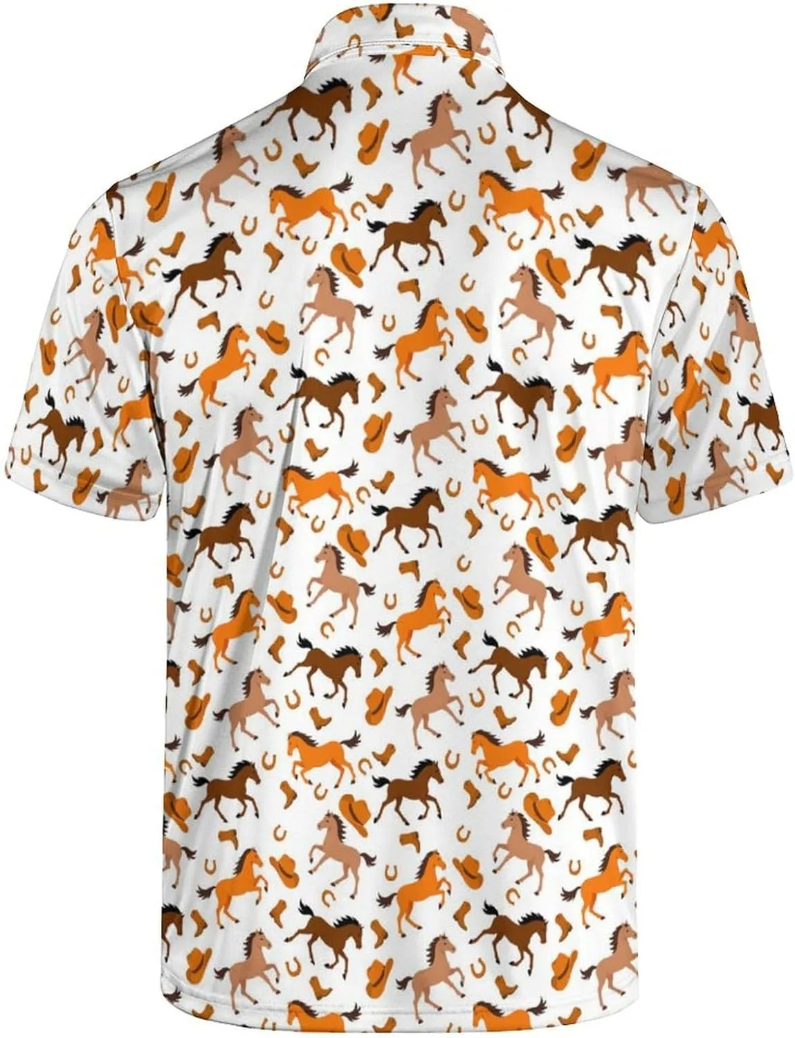 Mens Golf Shirt Funny Polo Shirts Short Sleeve Golf Polo Shirts Gifts Print Shirts