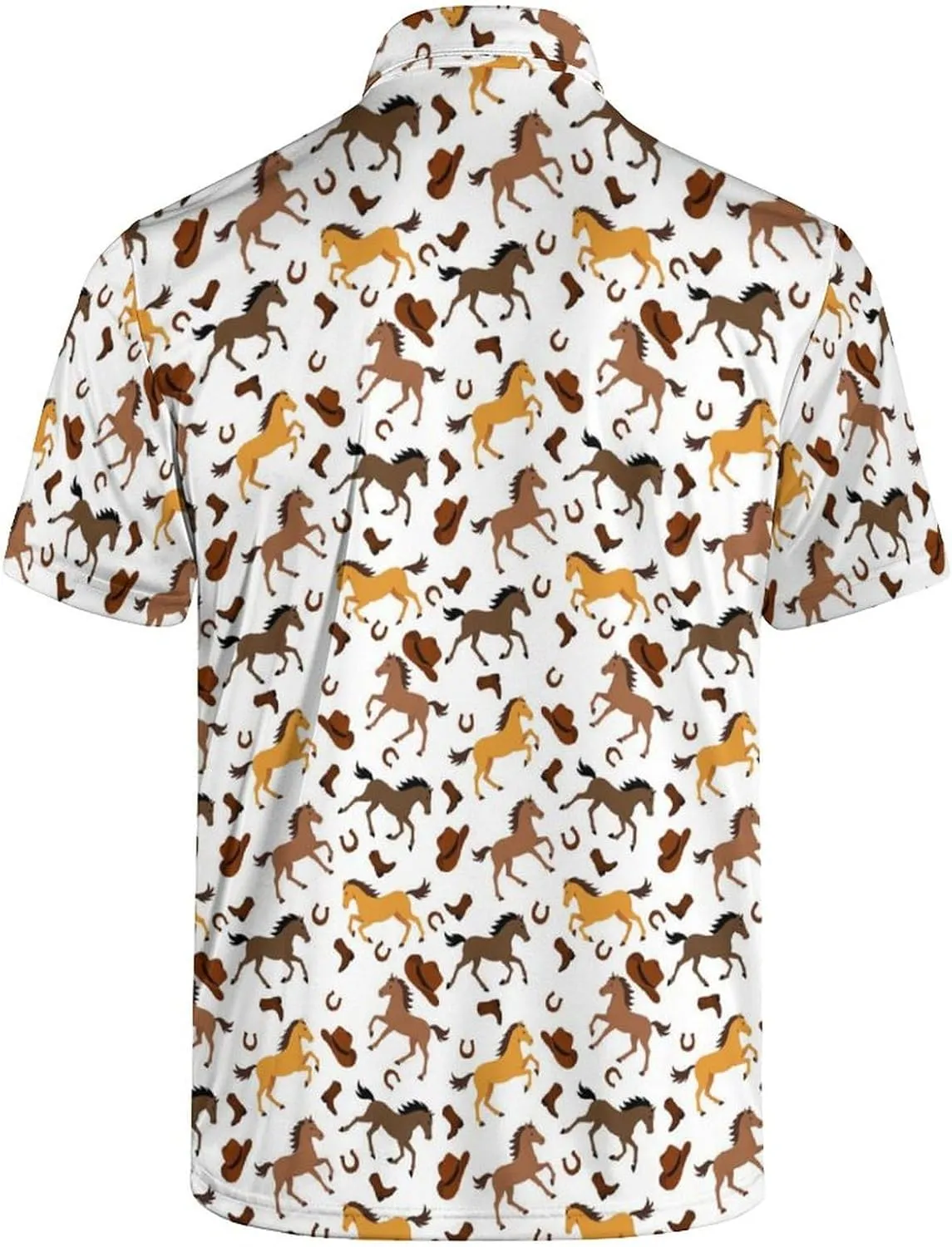 Mens Golf Shirt Funny Polo Shirts Short Sleeve Golf Polo Shirts Gifts Print Shirts